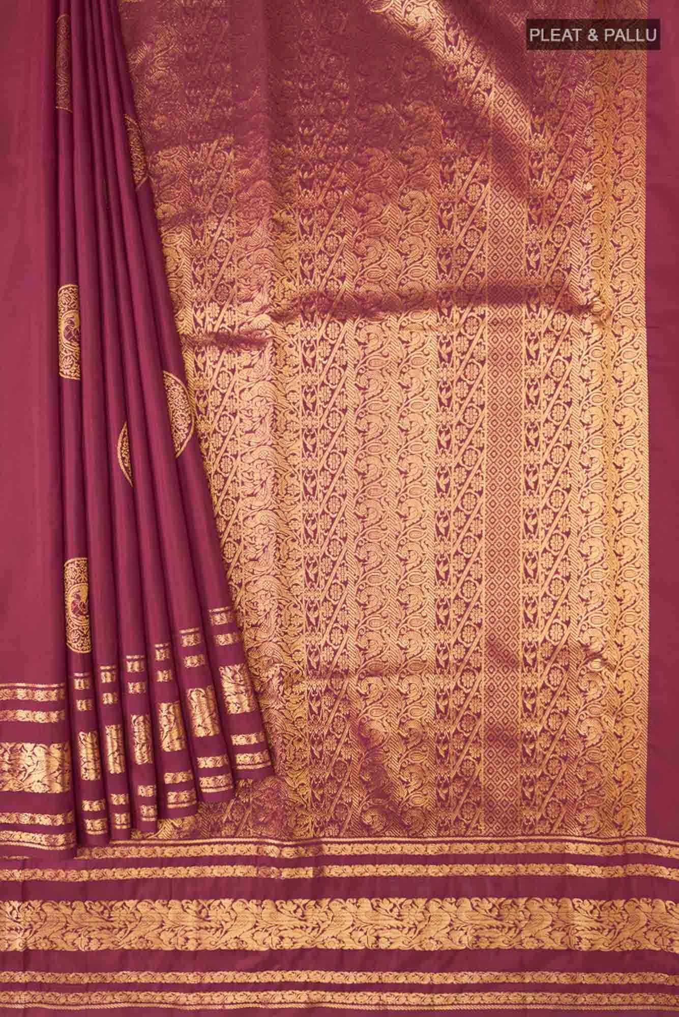 Kili-Red Kanchipuram Silk Saree