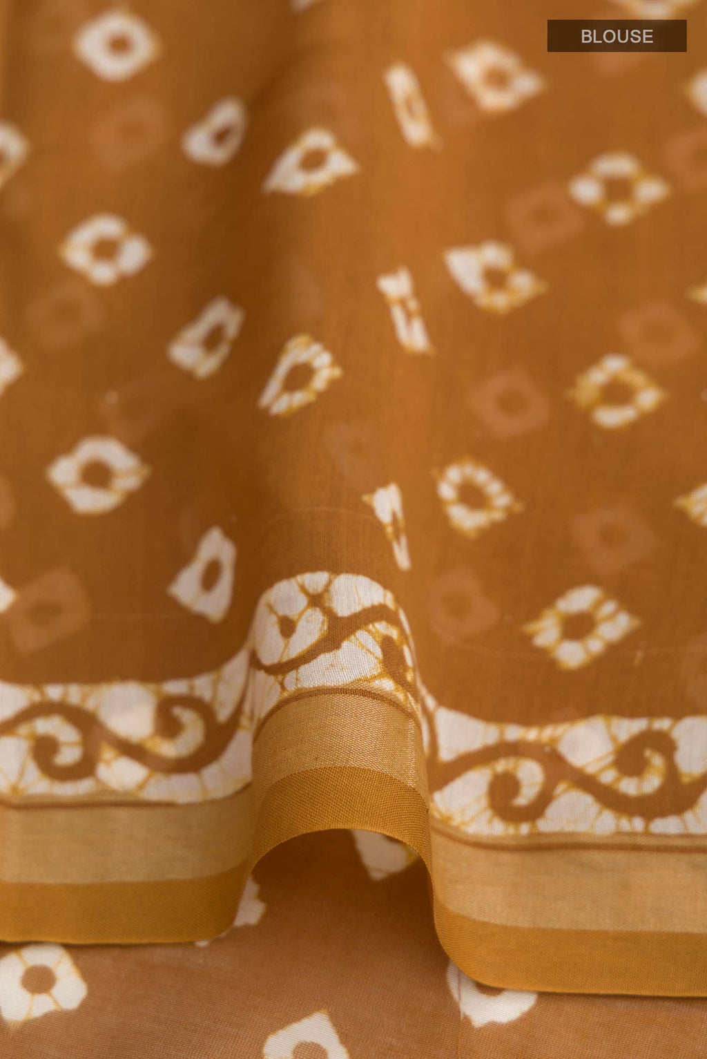 Brown Maheshwari Silk Cotton Saree