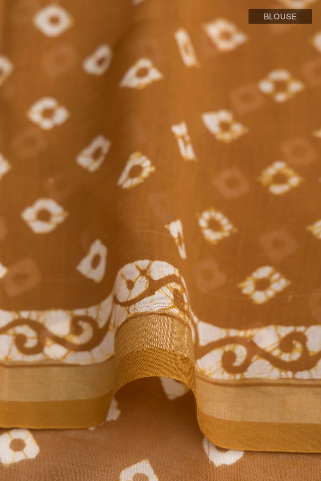 Brown Maheshwari Silk Cotton Saree