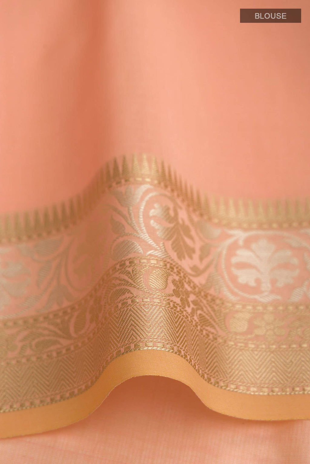 Orange Blended Kota Cotton Saree