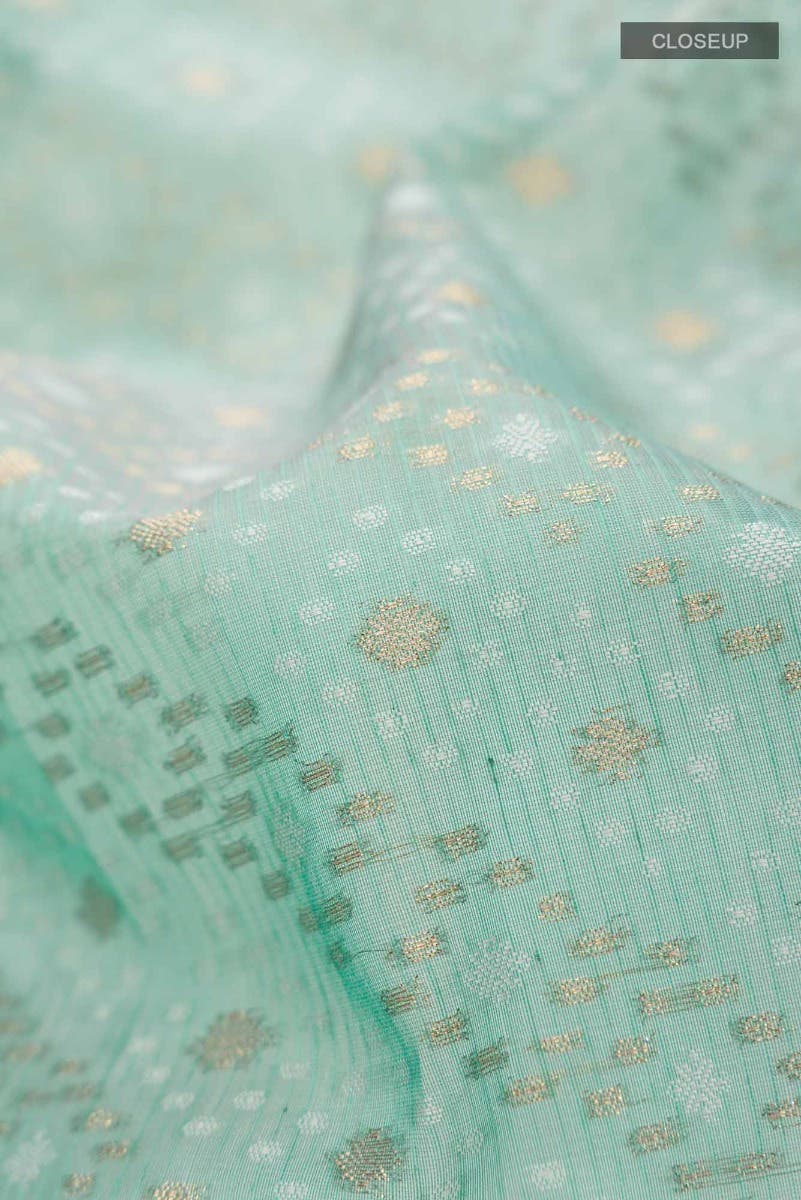 Green Blended Kota Cotton Saree