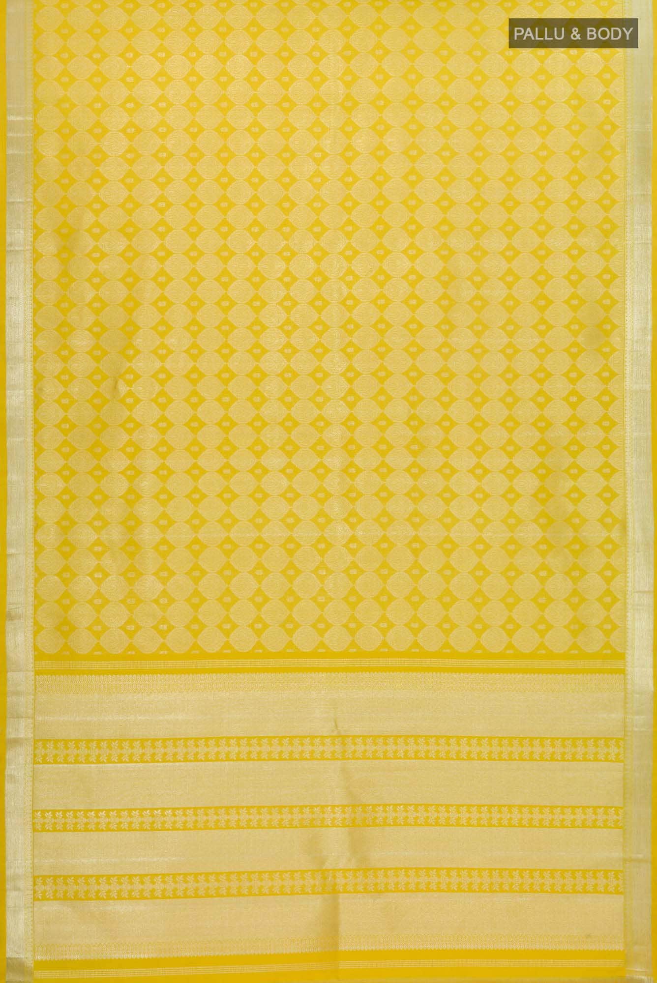 Subha-Yellow Kanchipuram Silk Saree
