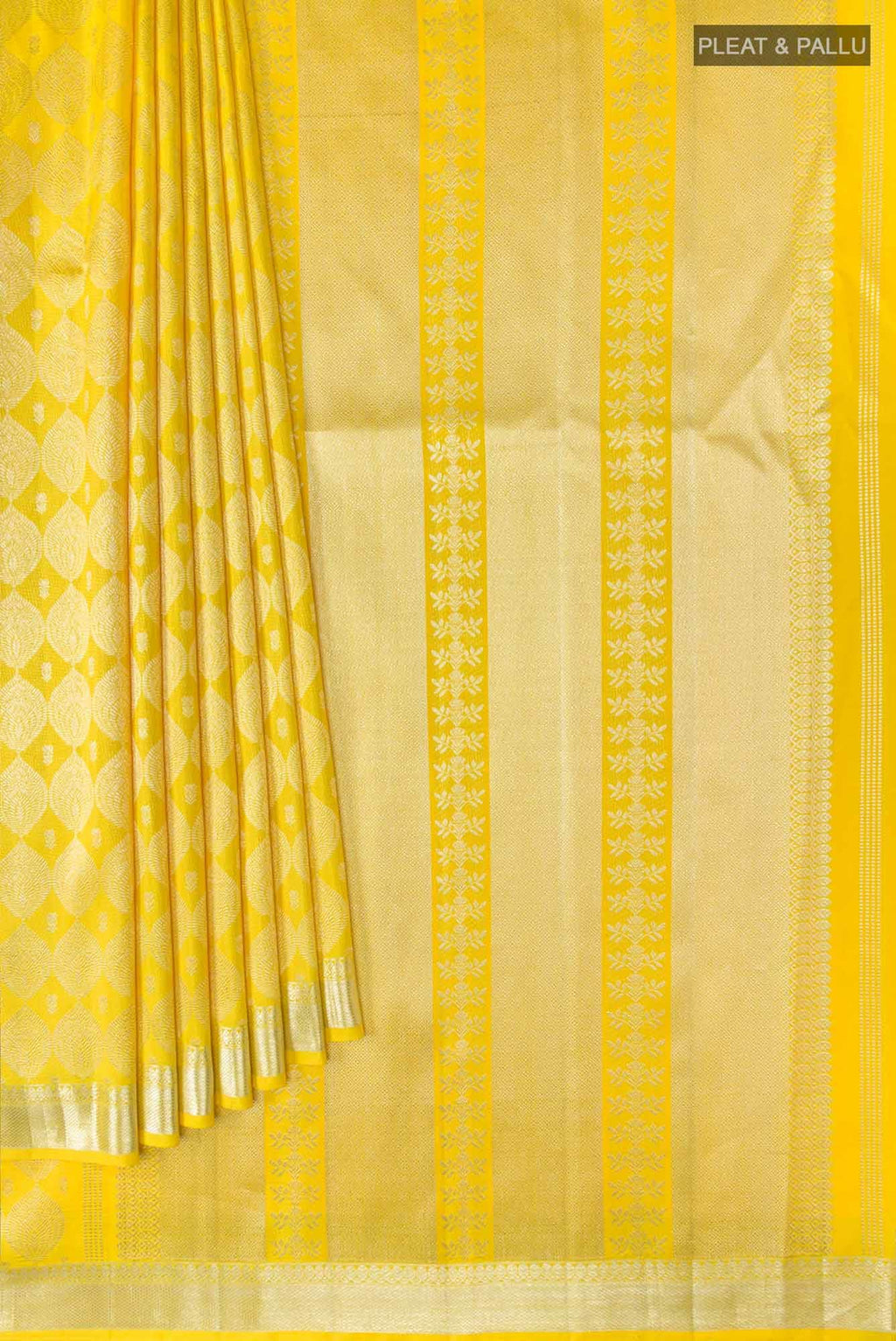 Subha-Yellow Kanchipuram Silk Saree