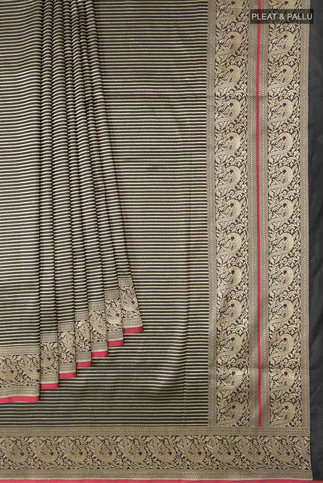 Prema-Black Banarasi Silk Saree