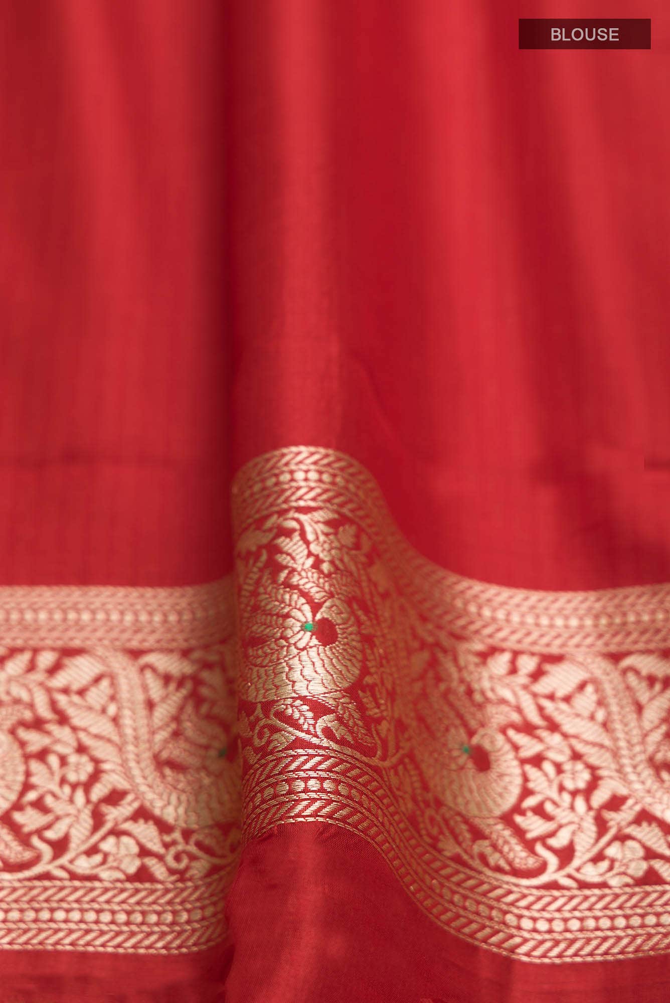 Prema-Red Banarasi Silk Saree