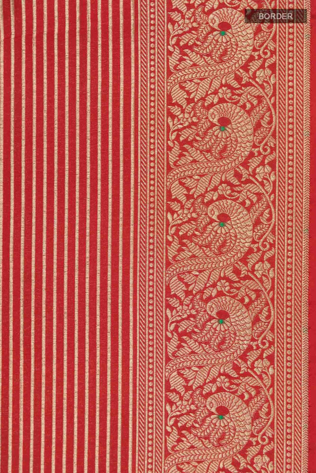 Prema-Red Banarasi Silk Saree