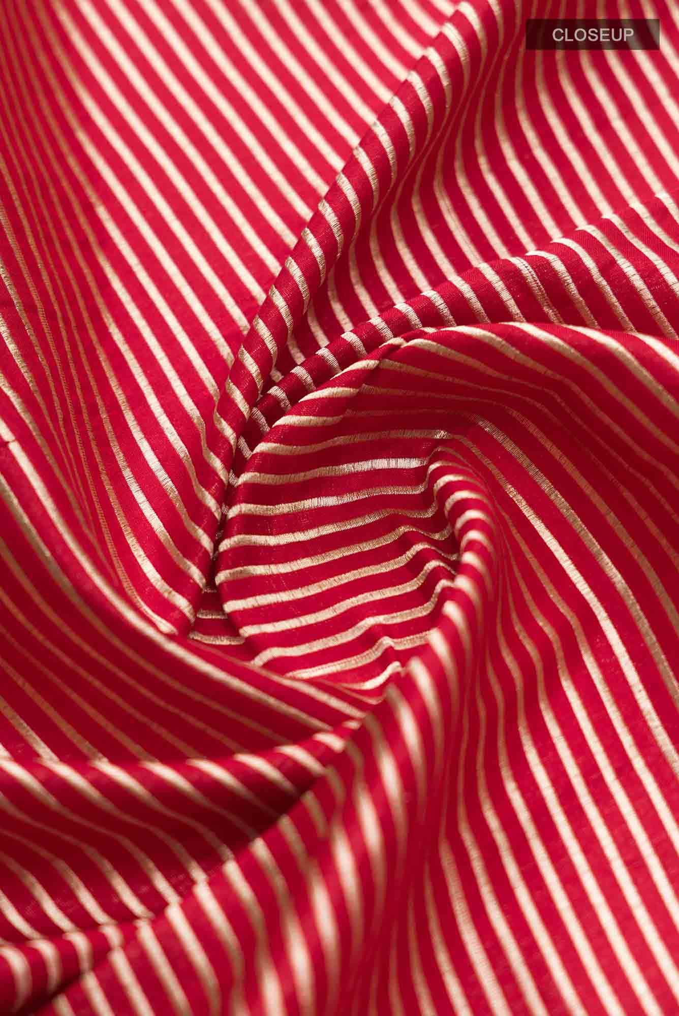 Prema-Red Banarasi Silk Saree