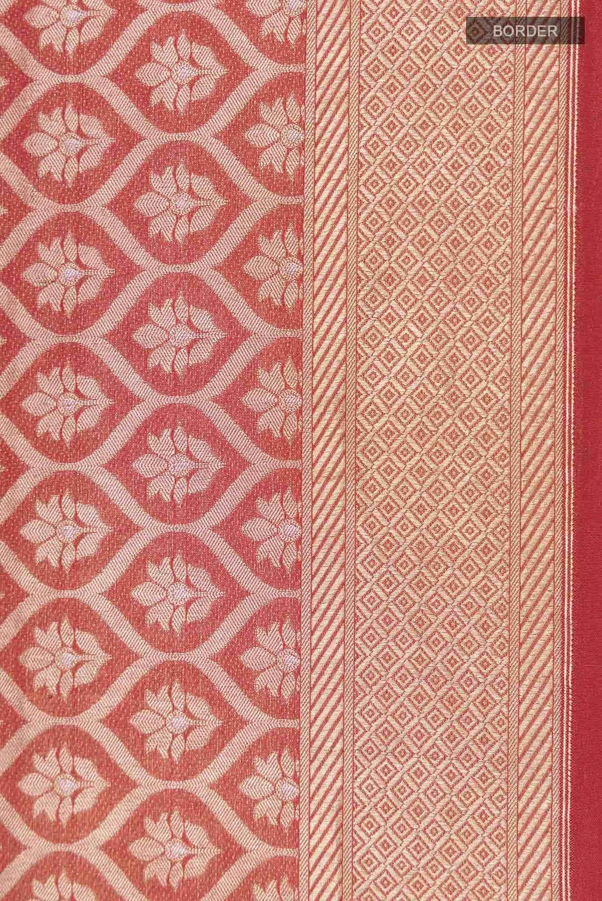 Antara-Red Banarasi Silk Saree