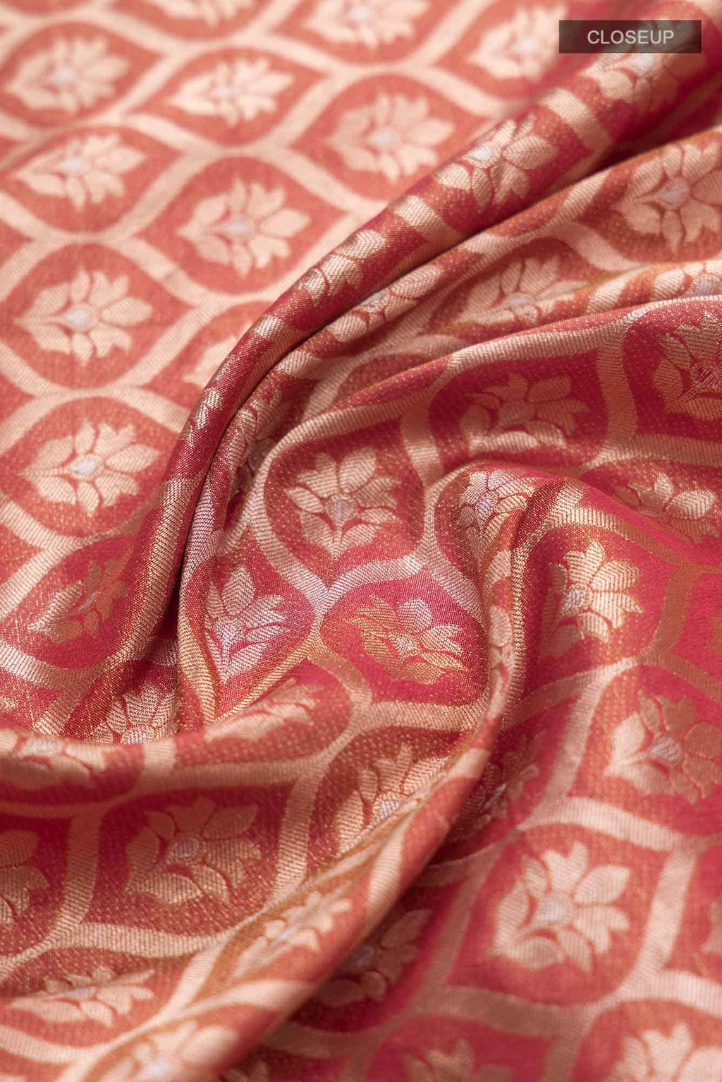 Antara-Orange Banarasi Silk Saree