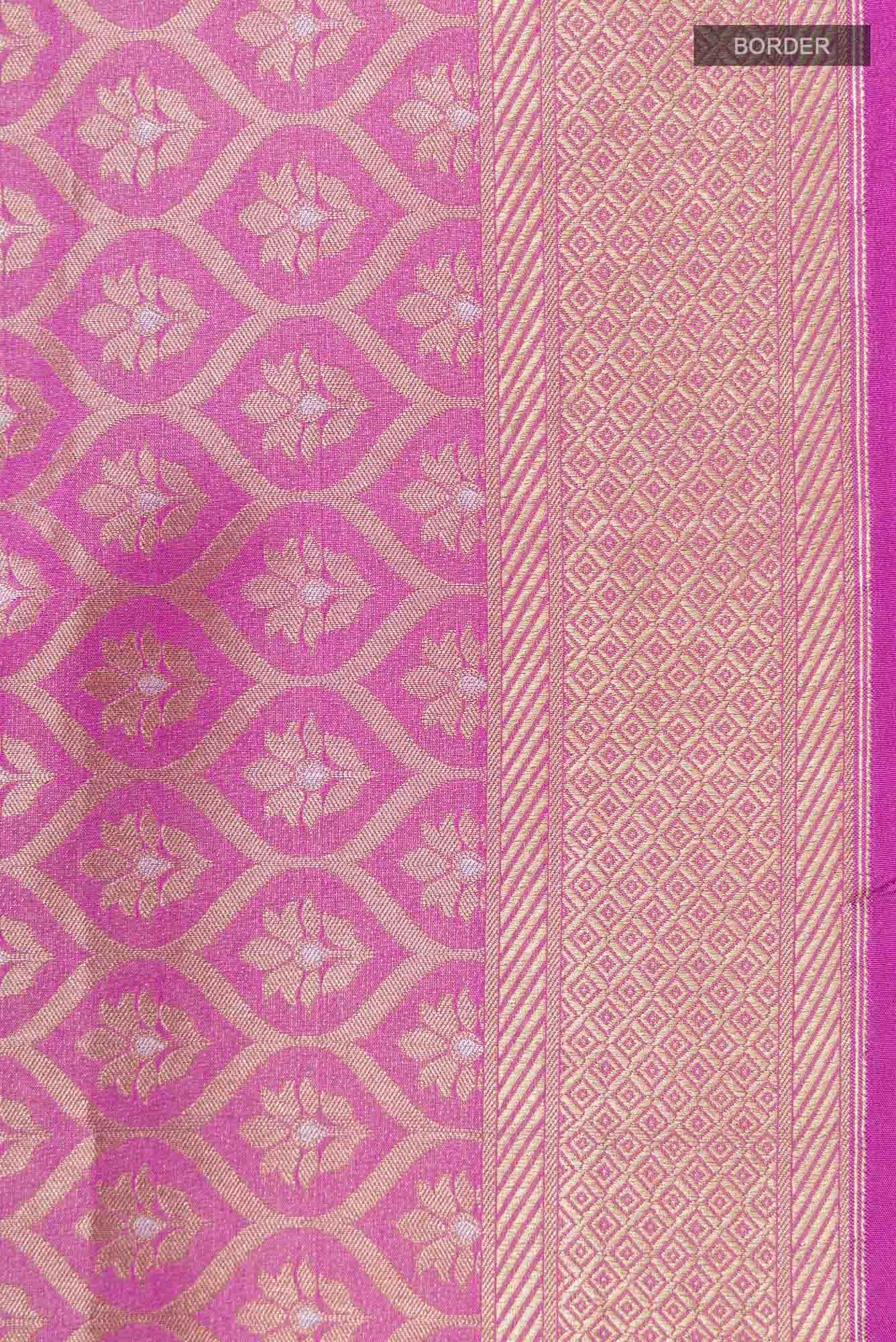 Antara-Pink Banarasi Silk Saree