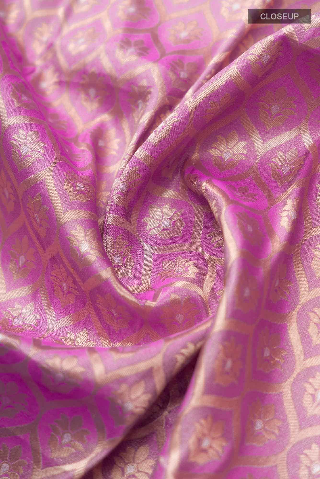 Antara-Pink Banarasi Silk Saree