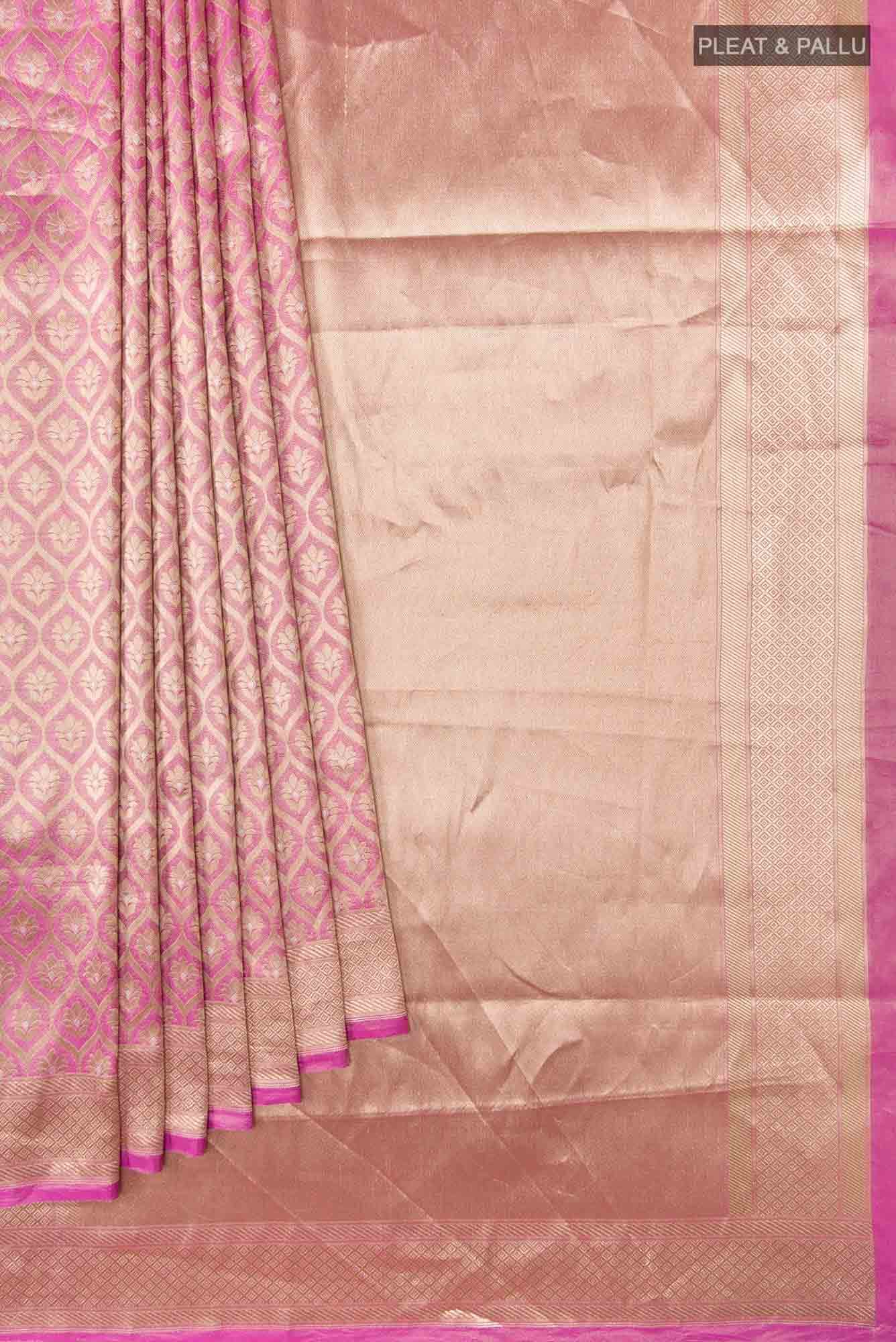 Antara-Pink Banarasi Silk Saree