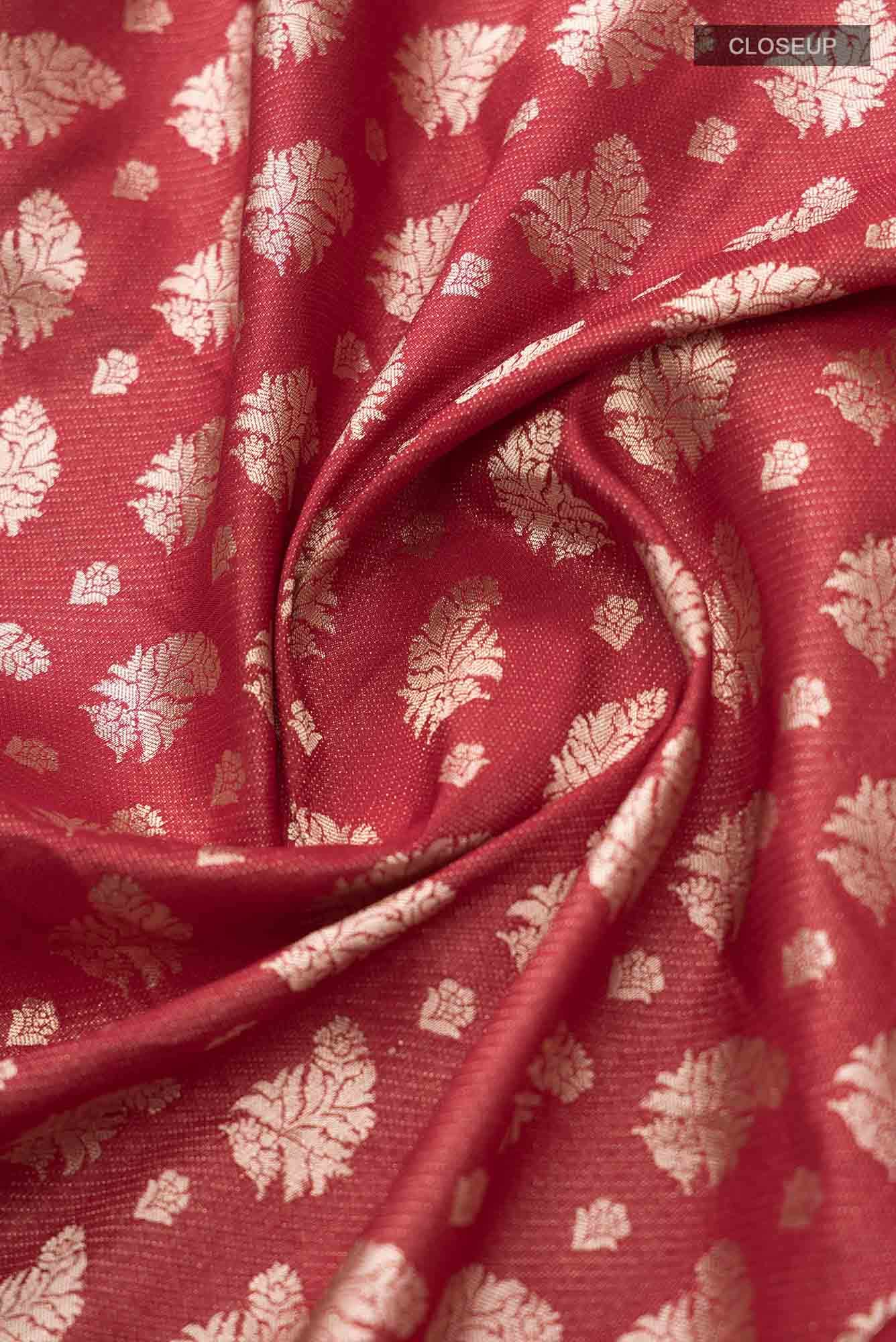 Bhumi-Red Banarasi Silk Saree