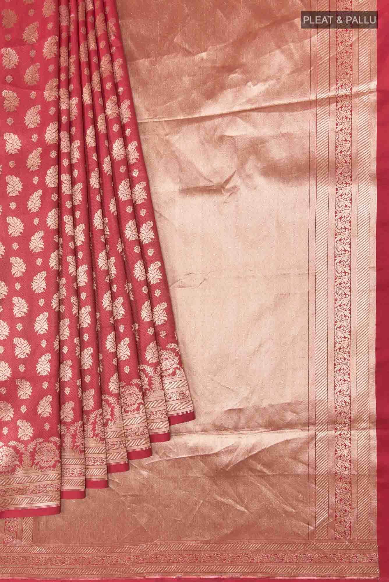 Bhumi-Red Banarasi Silk Saree