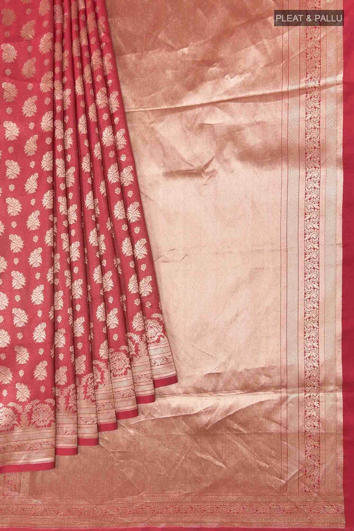 Bhumi-Red Banarasi Silk Saree