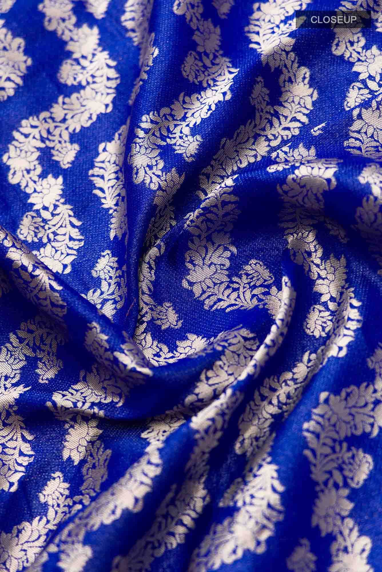 Ahalya-Blue Banarasi Silk Saree