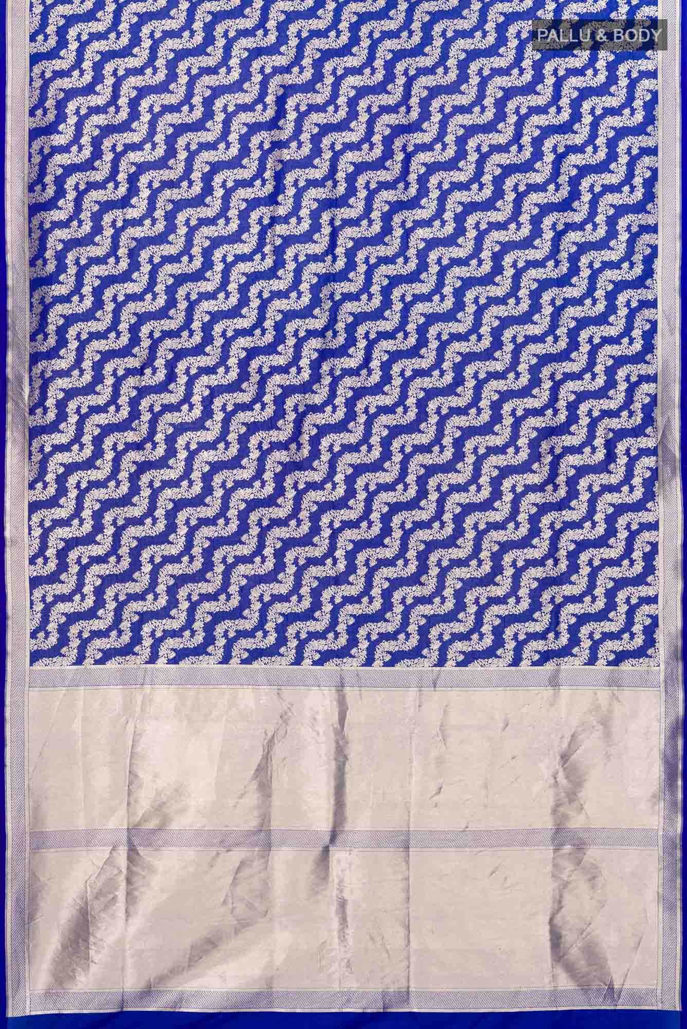 Ahalya-Blue Banarasi Silk Saree