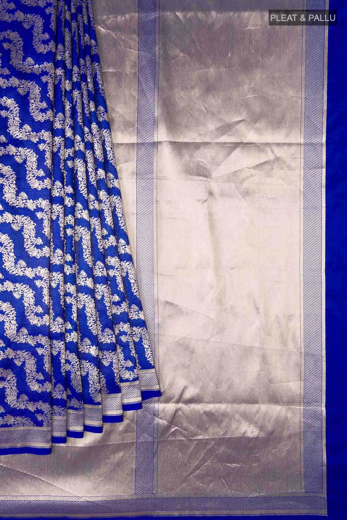 Ahalya-Blue Banarasi Silk Saree