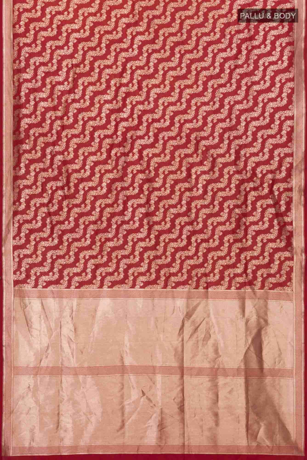Ahalya-Red Banarasi Silk Saree