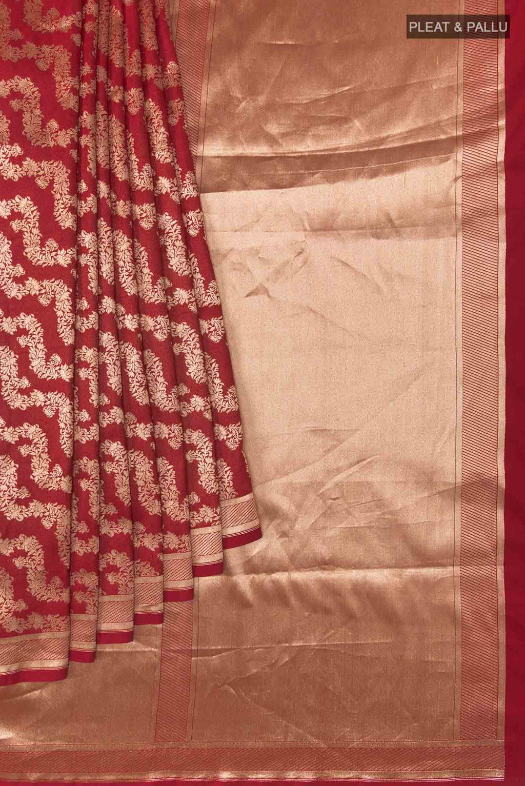 Ahalya-Red Banarasi Silk Saree
