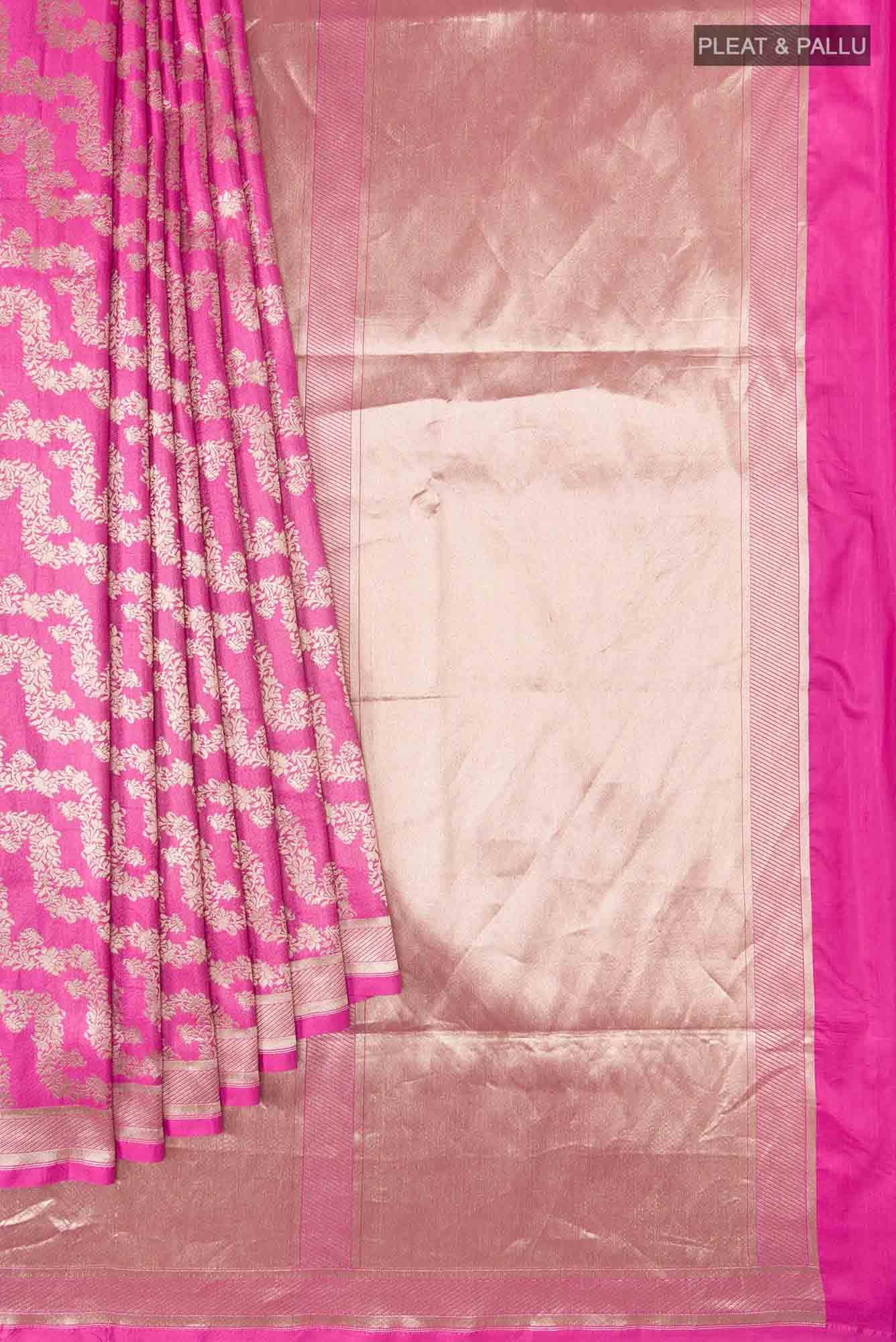 Ahalya-Pink Banarasi Silk Saree