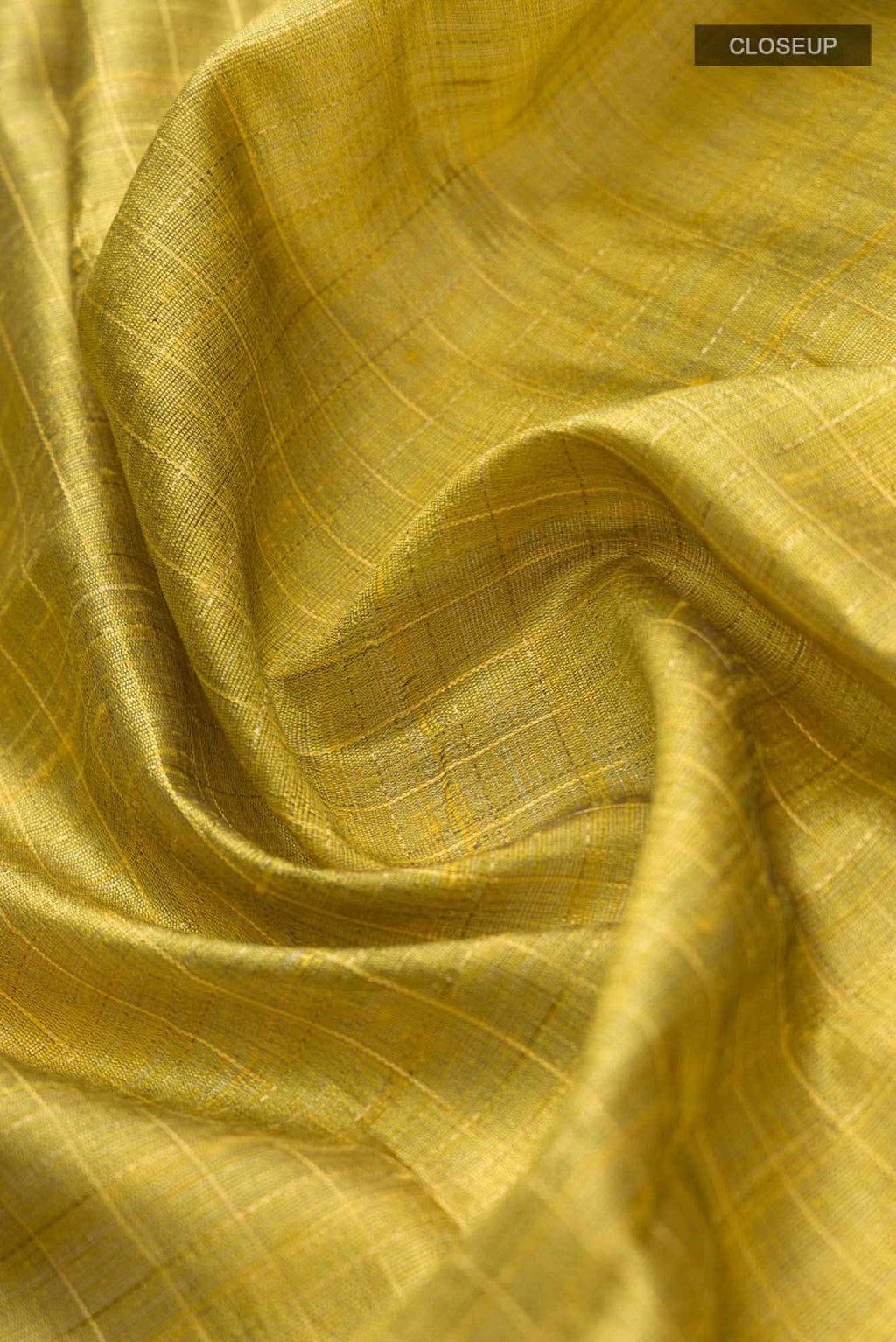 Aahana-Yellow Bhagalpuri Tussar Silk Saree