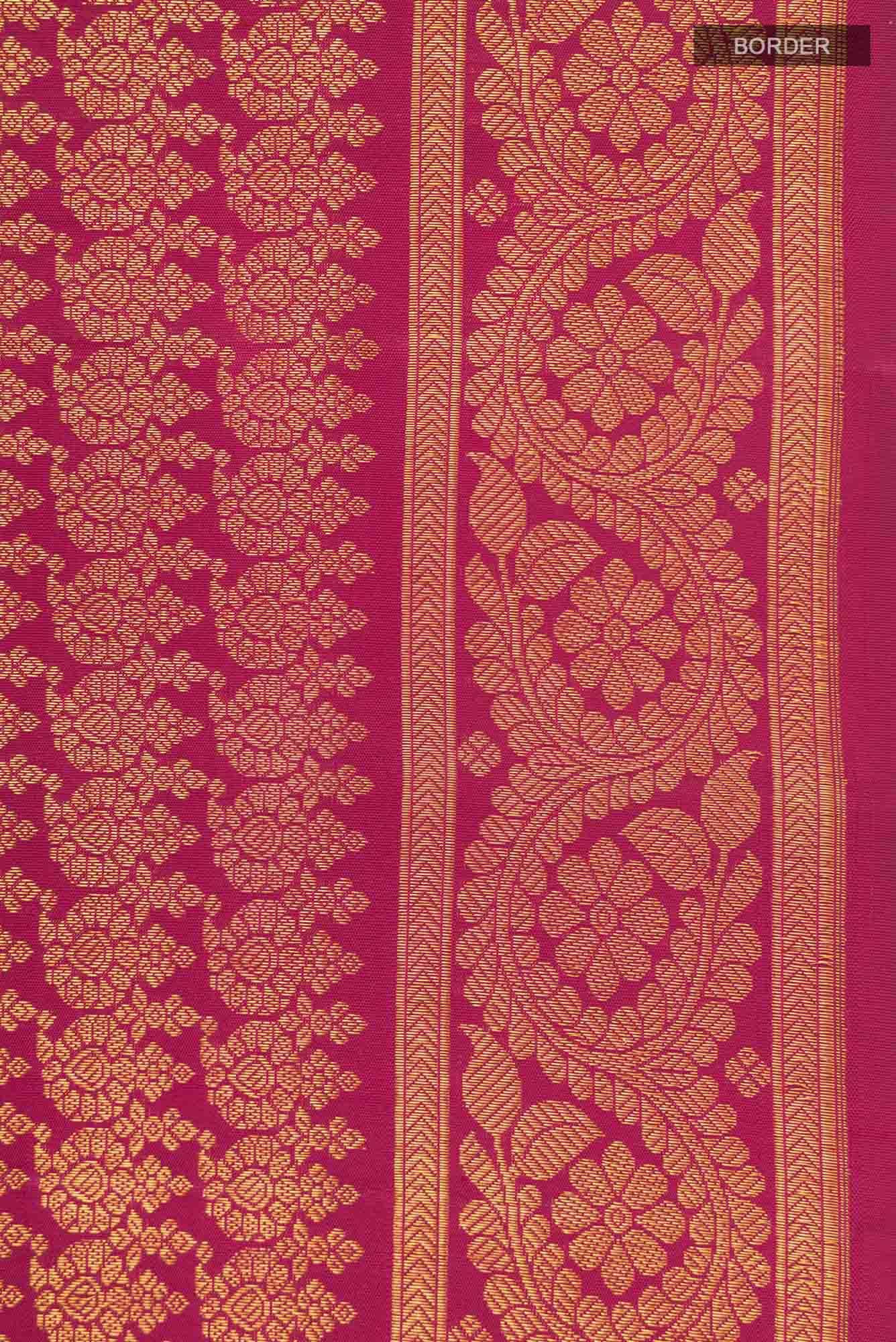 Manga Maalai-Maroon Kanchipuram Silk Saree