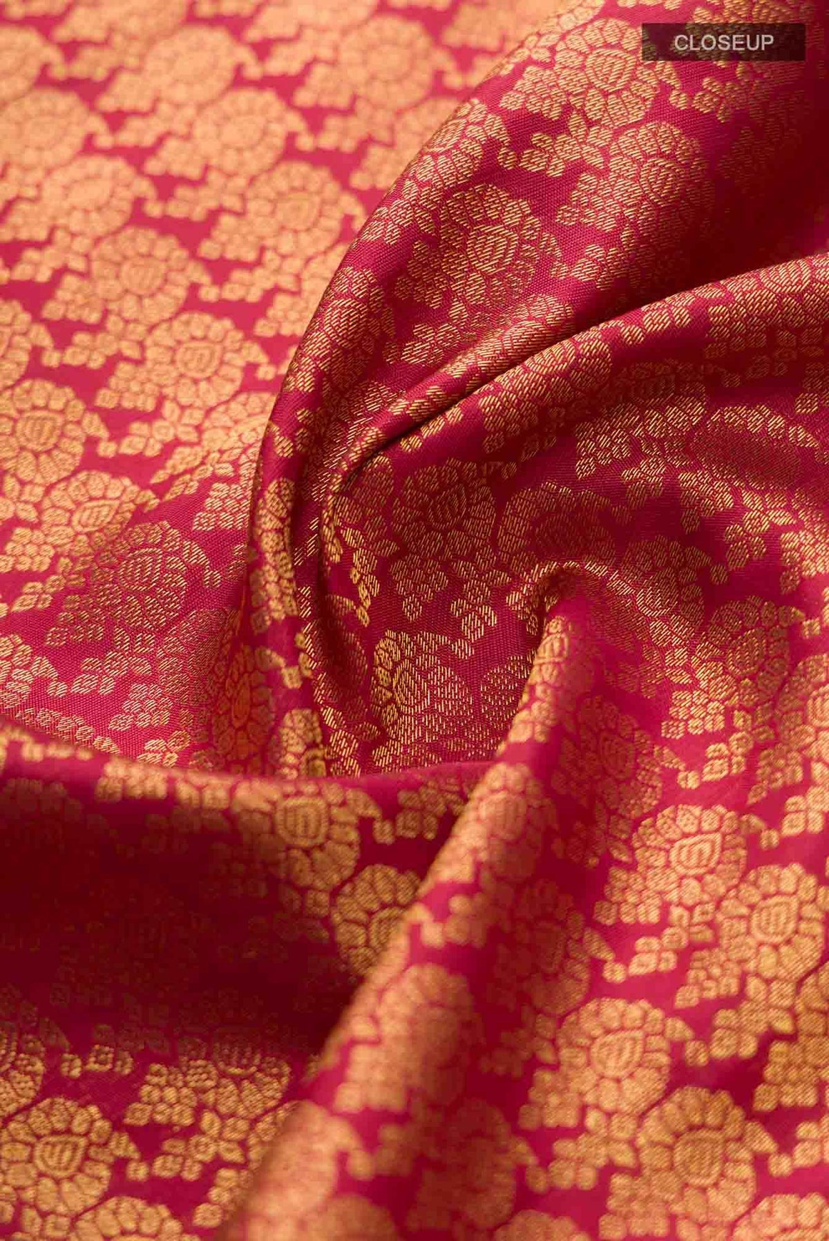 Manga Maalai-Maroon Kanchipuram Silk Saree