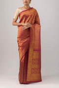 Manga Maalai-Maroon Kanchipuram Silk Saree