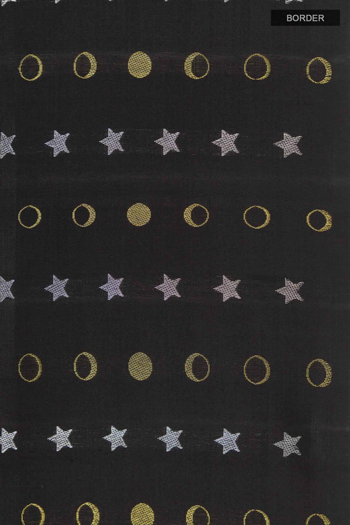 Dakshinayana-Black Kanchipuram Silk Saree