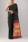 Dakshinayana-Black Kanchipuram Silk Saree