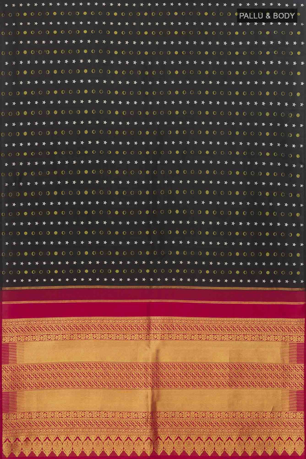 Dakshinayana-Black Kanchipuram Silk Saree