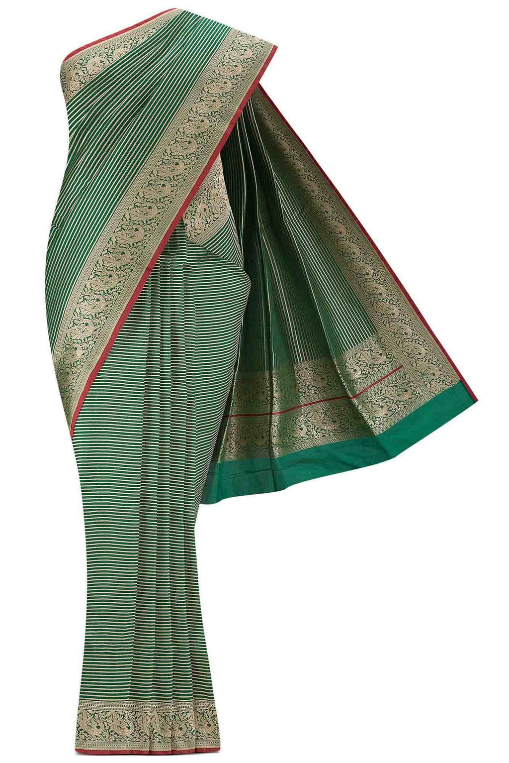 Prema-Green Banarasi Silk Saree