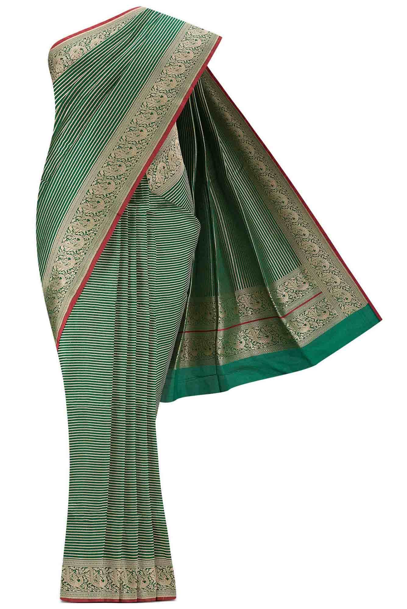 Prema-Green Banarasi Silk Saree