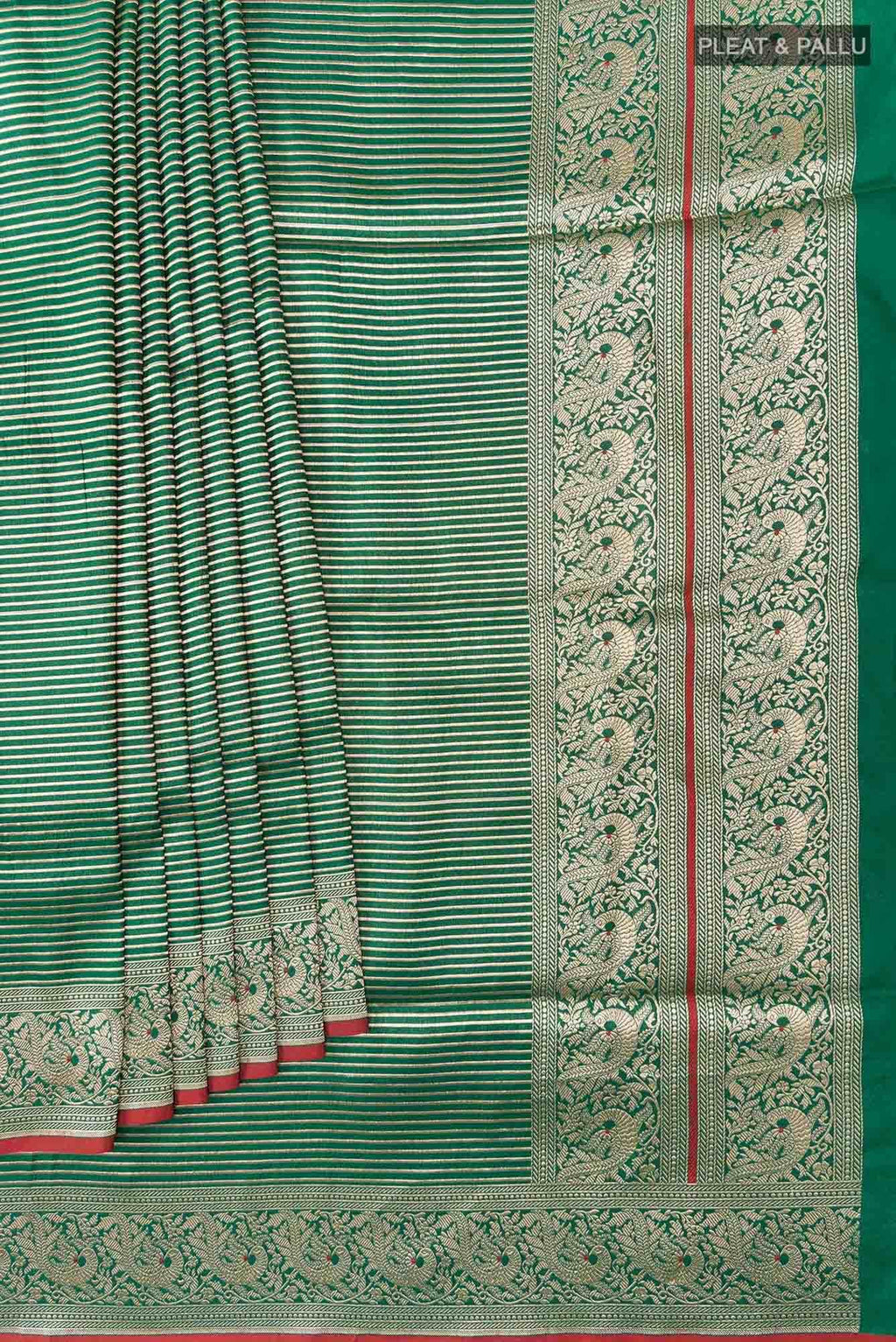 Prema-Green Banarasi Silk Saree