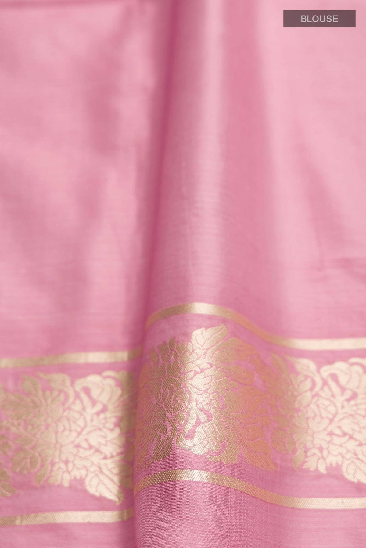 Guldasta Glamour-Pink Banarasi Silk Saree