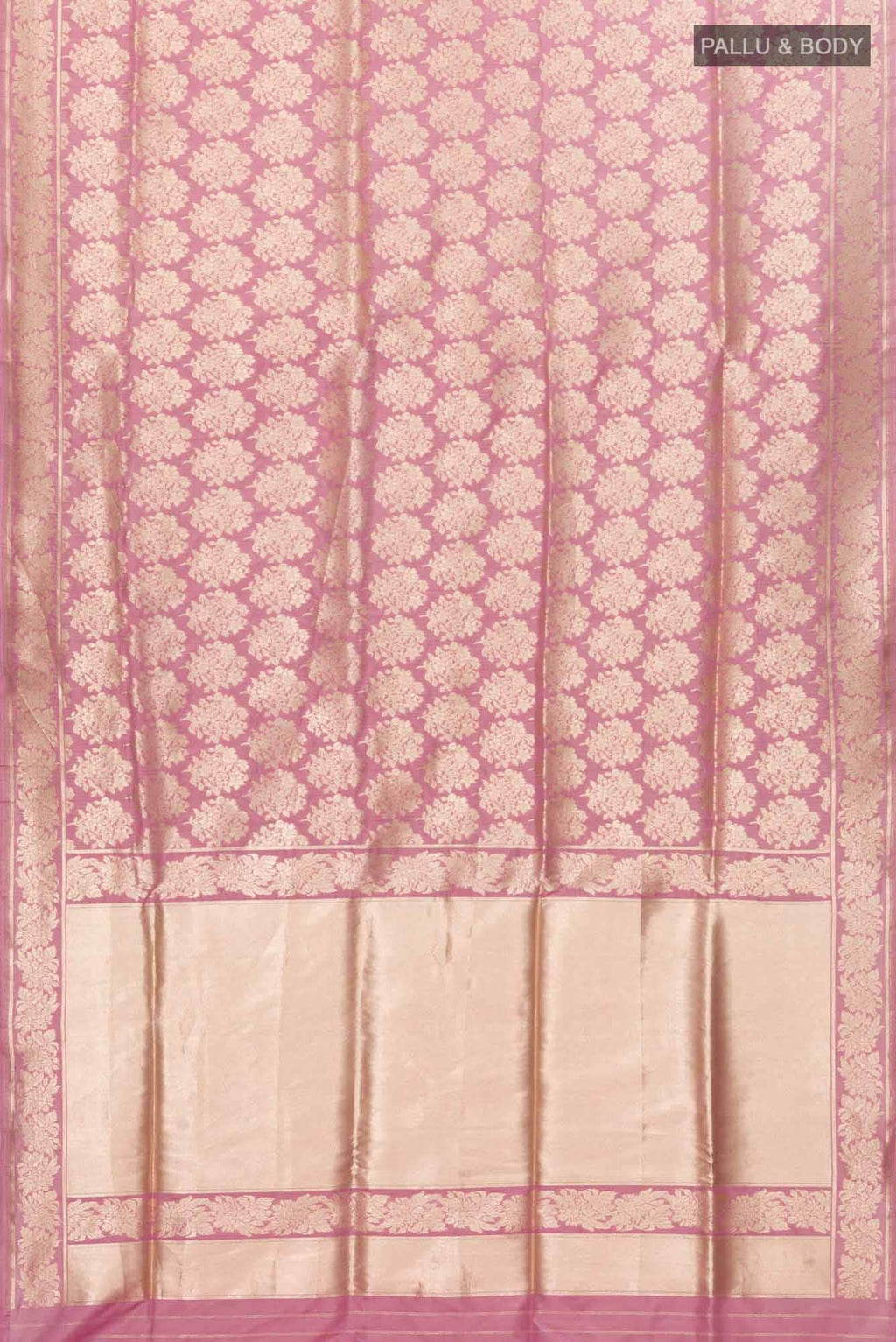 Guldasta Glamour-Pink Banarasi Silk Saree