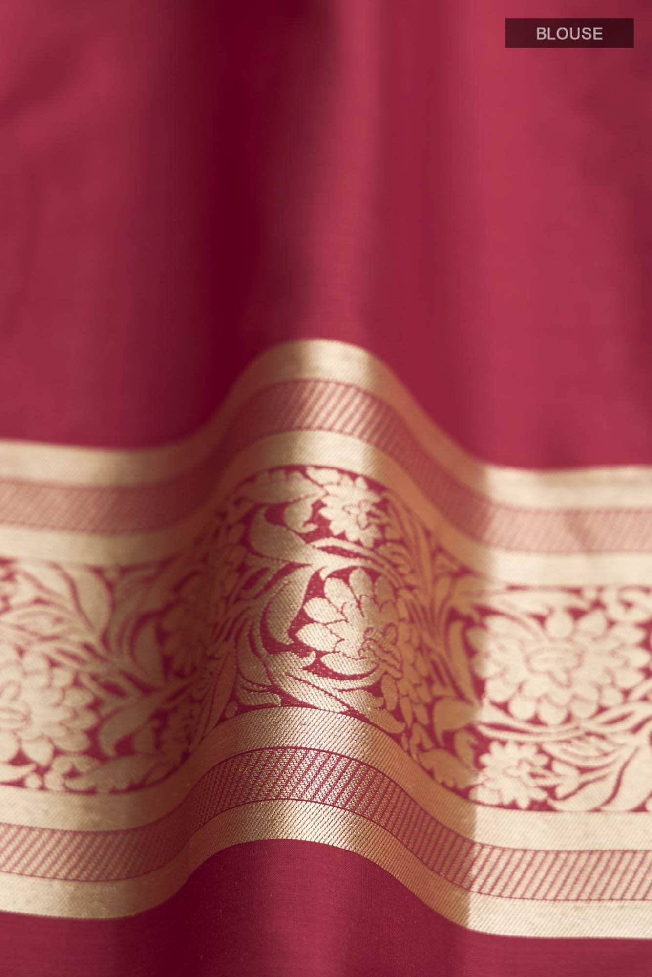 Gauhar-Red Banarasi Silk Saree