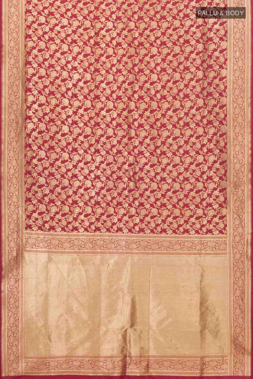 Gauhar-Red Banarasi Silk Saree