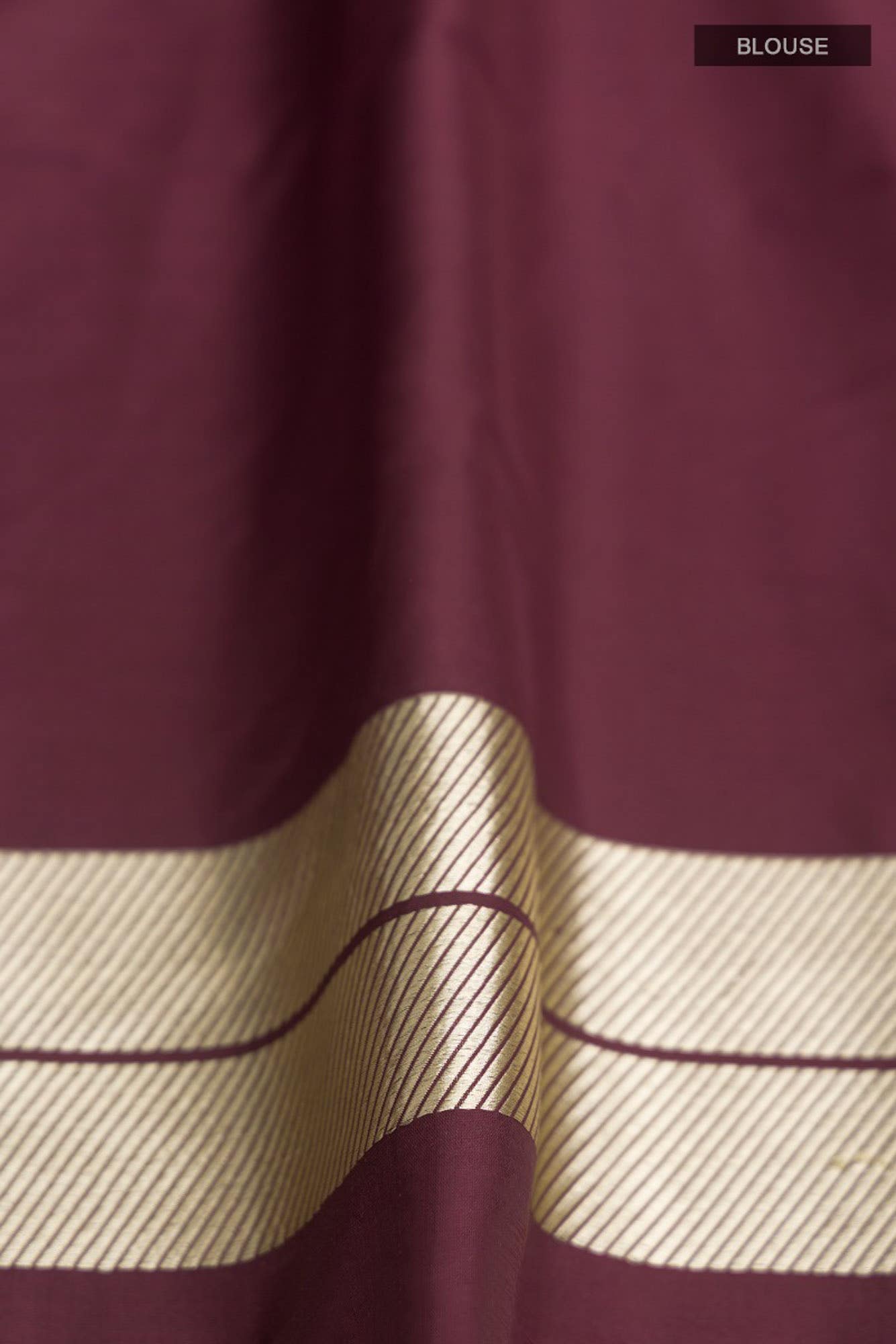 Blossom Bahar- Maroon Banarasi Silk Saree