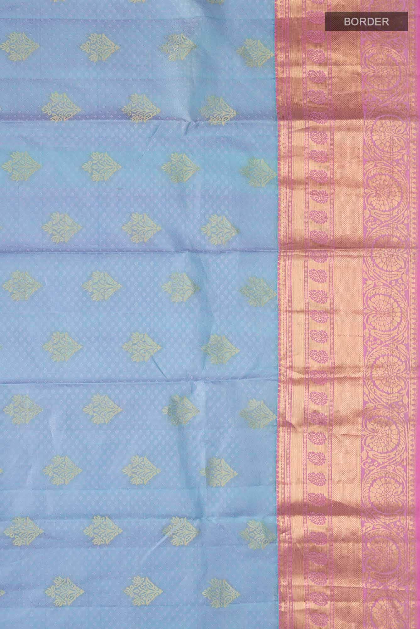 Blue Kanchipuram Silk Saree