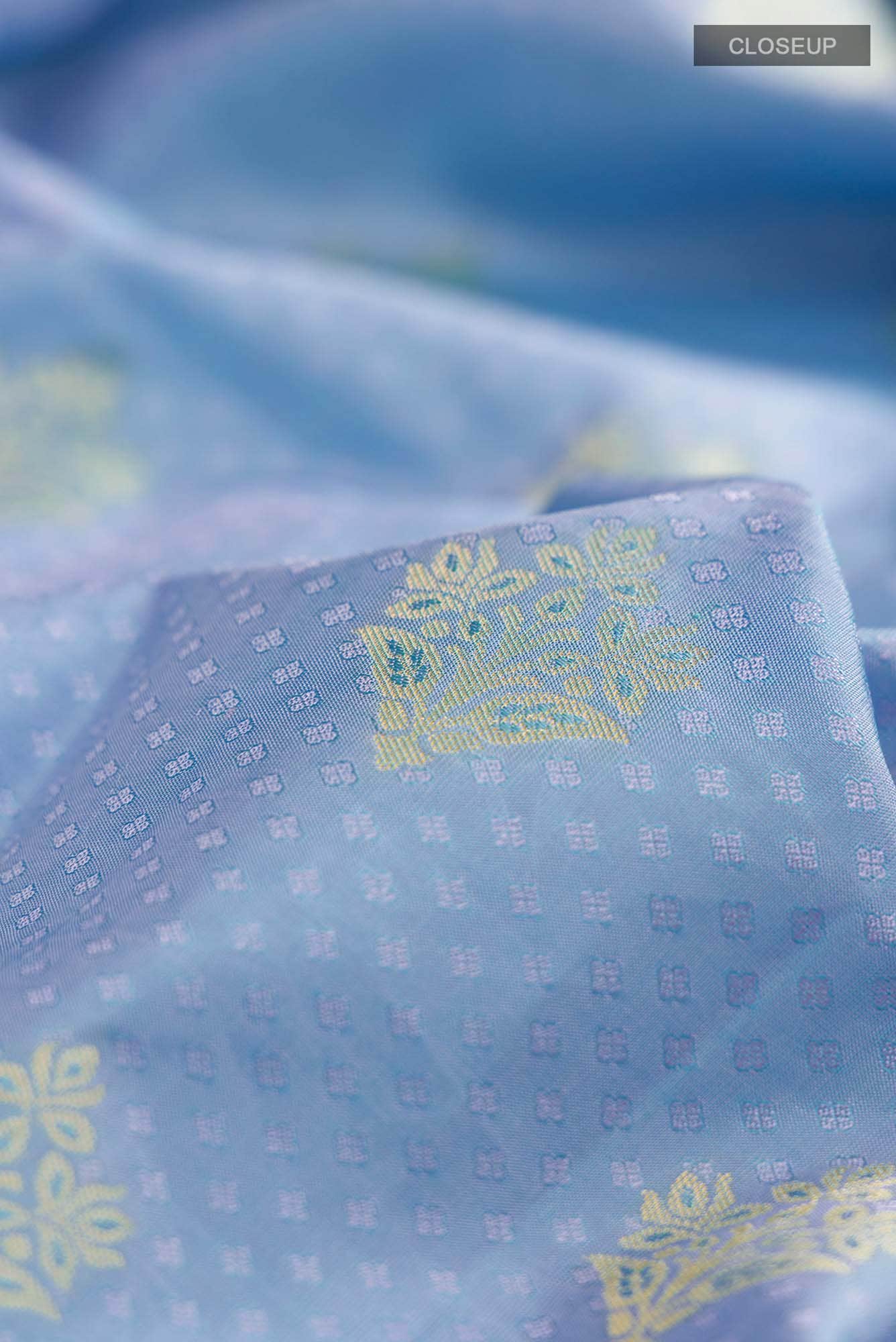 Blue Kanchipuram Silk Saree