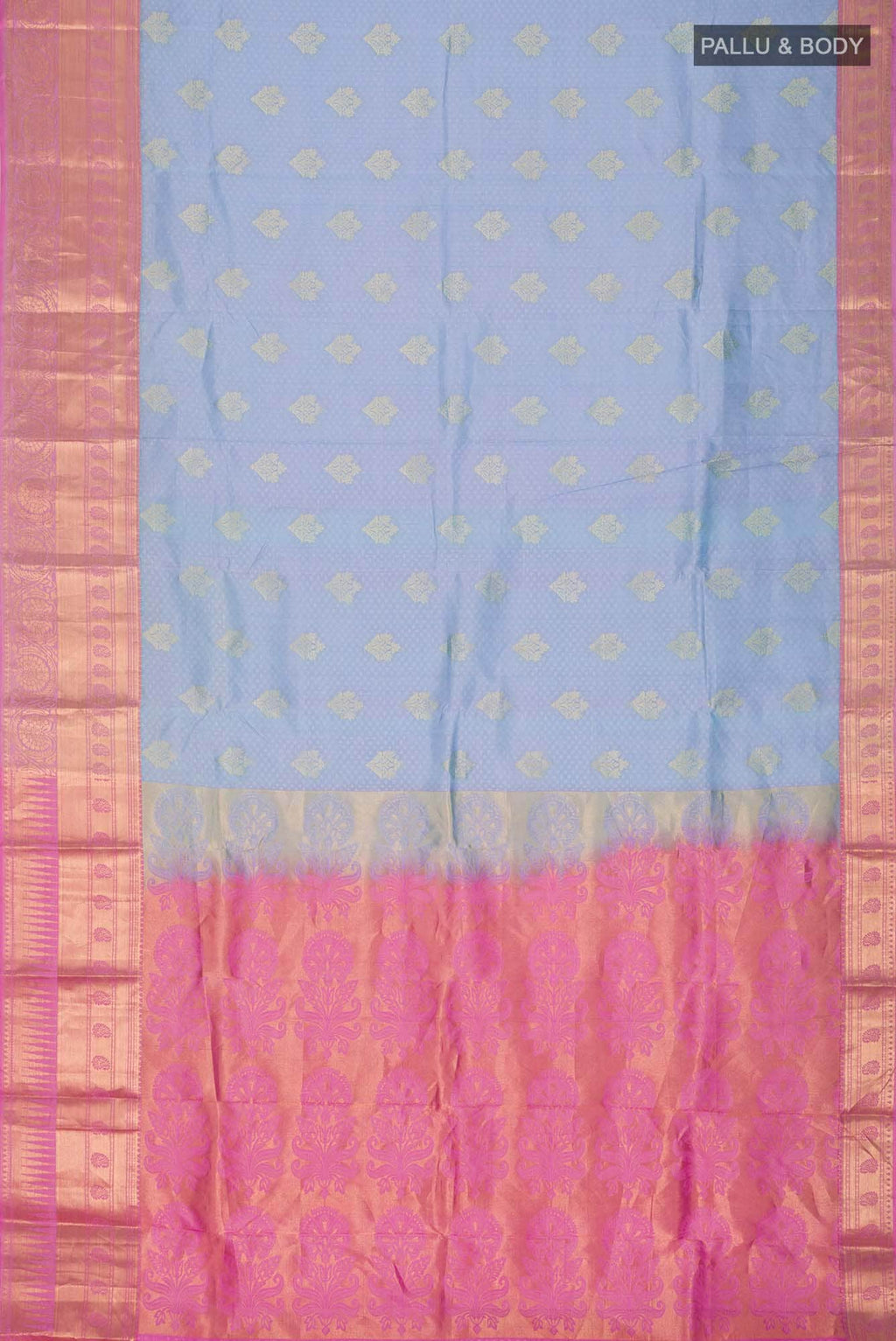 Blue Kanchipuram Silk Saree