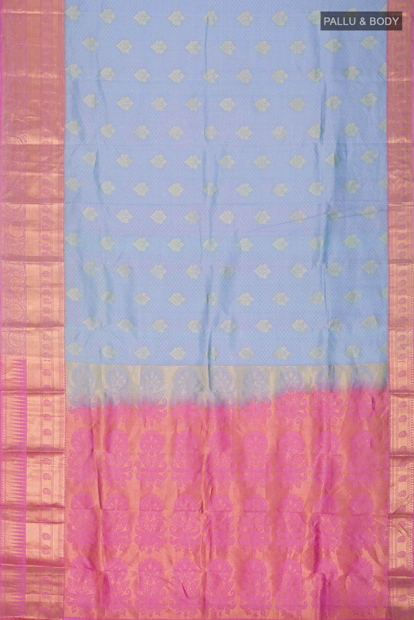 Blue Kanchipuram Silk Saree