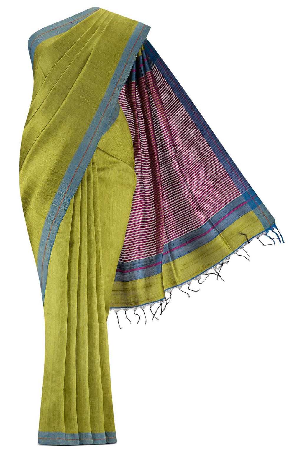 Kruti-Green Bhagalpuri Tussar Silk Saree