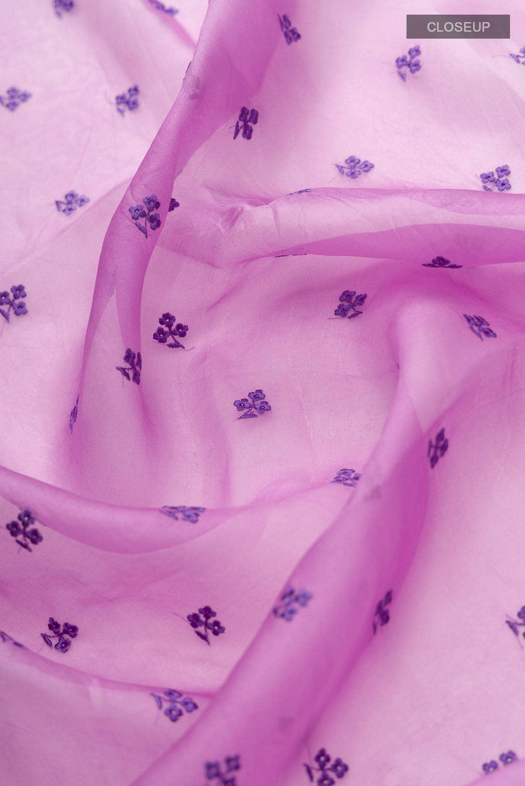 Passion Paradise-Lilac Floral Design Saree from Embroidered Romance Collection By Nalli