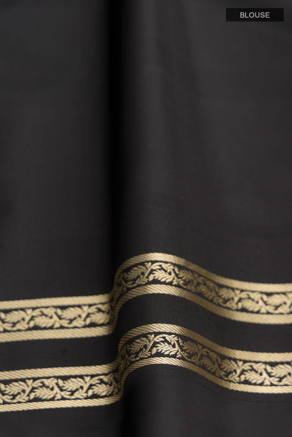 Chitrangada-Black Banarasi Silk Saree