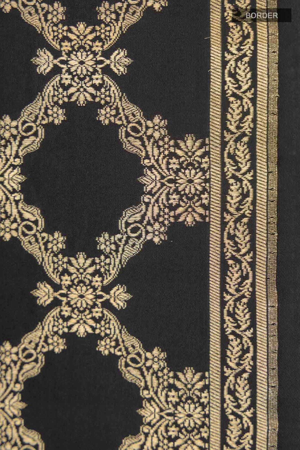 Chitrangada-Black Banarasi Silk Saree