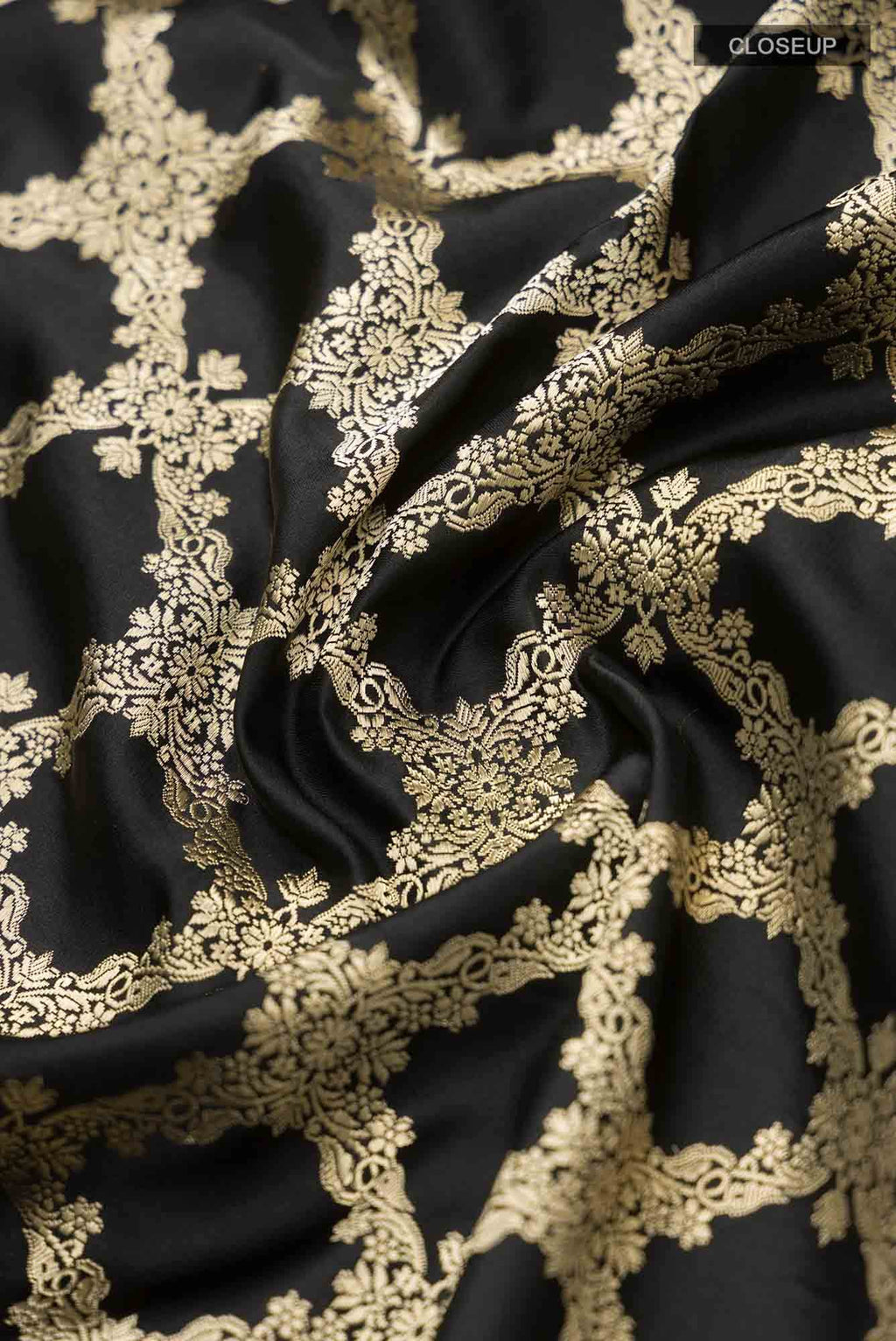 Chitrangada-Black Banarasi Silk Saree