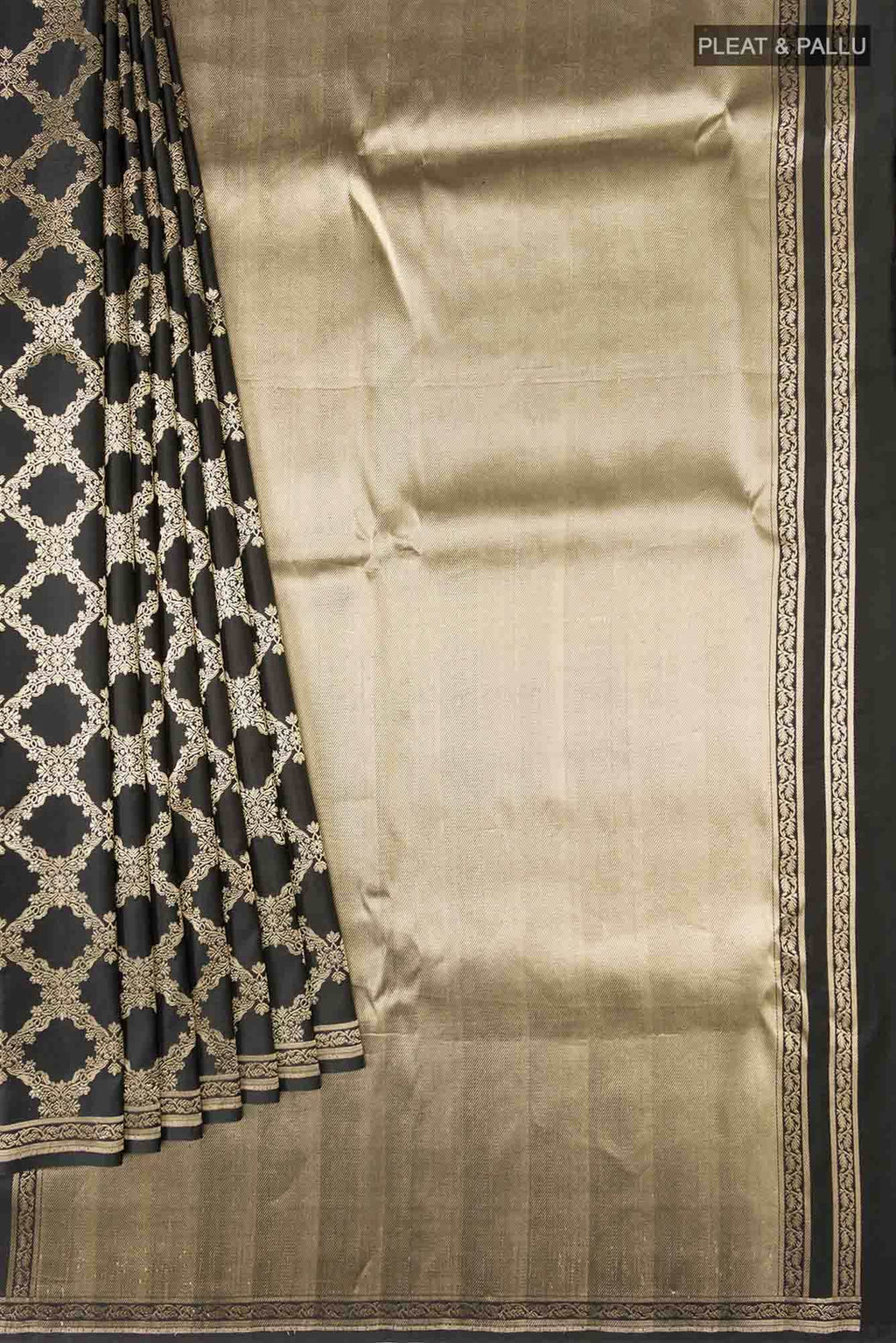 Chitrangada-Black Banarasi Silk Saree